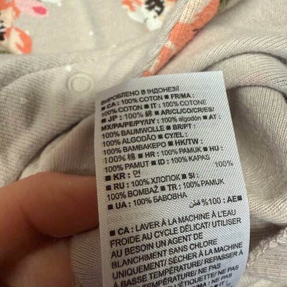 Rosie Pope Pink & Black long sleeve cotton set + Gap Floral Jumper 0-3 months - Picture 16 of 16